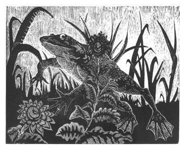 Wood Engraving Titled: Big George